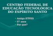 CENTRO FEDERAL DE EDUCAÇÃO TECNOLÓGICA DO ESPÍRITO SANTO