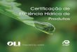 Brochura sobre Certificação de Eficiência Hídrica