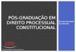 Pós Graduação em Direito Processual Constitucional