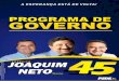 Joaquim Neto 45 - Plano de Governo 2012