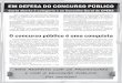 Carta aberta em Defesa do Concurso Público