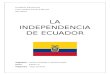 Independecia de Ecuador