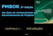 PMBOK 5ª Edição - CAP 01 e CAP 02 - Gerência de Projetos