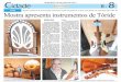 Matéria Jornal Impresso - Cultura - Mostra de instrumentos musicais
