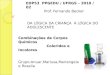 EDP53 PPGEDU / UFRGS – 2010 / 02 Prof. Fernando Becker DA LÓGICA DA CRIANÇA À LÓGICA DO ADOLESCENTE Combinações de Corpos Químicos Coloridos e Incolores
