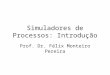 Simuladores de Processos: Introdução Prof. Dr. Félix Monteiro Pereira