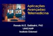 Aplicações Avançadas: Telemedicina Renato M.E. Sabbatini, PhD UNICAMP Instituto Edumed