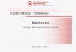 Expectativas - Inovação Mackenzie Gestão de Negócios na Internet São Paulo – 2007-1