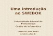Uma introdução ao SWEBOK Universidade Federal de Pernambuco Centro de Informática Clarissa César Borba ccb@cin.ufpe.br