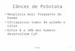 Srougi1 Câncer de Próstata Neoplasia mais freqüente do homem Ultrapassou tumor de pulmão e cólon. Entre 8 a 10% dos homens desenvolvem CaP