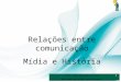 1 Relações entre comunicação Mídia e História Prof. André Aparecido da Silva  1