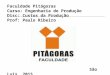 Faculdade Pitágoras Curso: Engenharia de Produção Disc: Custos da Produção Prof: Paulo Ribeiro São Luís 2015