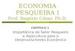 ECONOMIA PESQUEIRA I Prof. Rogério César, Ph.D. CAPÍTULO 1 Importância do Setor Pesqueiro e Aqüicultura para o Desenvolvimento Econômico