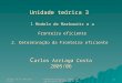 Unid3 Carlos Arriaga Costa EconomiaFinanceira - Mestrado em Economia UM 2005/06 4º curso 1 Unidade teórica 3 1 Modelo de Markowitz e a Fronteira eficiente
