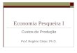 Economia Pesqueira I Custos de Produção Prof. Rogério César, Ph.D