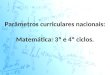 Parâmetros curriculares nacionais: Matemática: 3º e 4º ciclos
