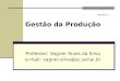 Gestão da Produção Professor: Vagner Alves da Silva e-mail: vagner.silva@sc.senai.br MODULO 3