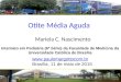 Otite Média Aguda Mariela C. Nascimento  Brasília, 11 de maio de 2015 Internato em Pediatria (6ª Série) da Faculdade de Medicina