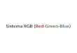 Sistema RGB (Red-Green-Blue). *A primeira é uma imagem comum, criada no programa Paint, mostrando dois retângulos, um azul e um vermelho, separados