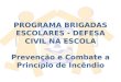 PROGRAMA BRIGADAS ESCOLARES - DEFESA CIVIL NA ESCOLA Prevenção e Combate a Princípio de Incêndio