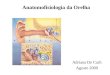 Anatomofisiologia da Orelha Adriana De Carli Agosto 2009