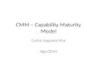 CMM – Capability Maturity Model Carlos Augusto Mar Ago/2014
