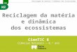 H2 Reciclagem da matéria e dinâmica dos ecossistemas CienTIC 8 Ciências Naturais – 8.º ano