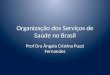 Organização dos Serviços de Saúde no Brasil Prof Dra Ângela Cristina Puzzi Fernandes
