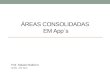 ÁREAS CONSOLIDADAS EM App`s Prof. Rafaelo Balbinot UFSM –FW 2012