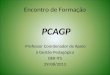 Encontro de Formação PCAGP Professor Coordenador de Apoio à Gestão Pedagógica DER ITS 29/08/2013