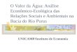 O Valor da Água: Análise Econômico-Ecológica das Relações Sociais e Ambientais na Bacia do Rio Purus UNICAMP/Instituto de Economia