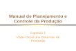 Manual de Planejamento e Controle da Produção Capítulo 1 Visão Geral dos Sistemas de Produção