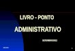 LIVRO - PONTO ADMINISTRATIVO SETEMBRO/2012 3/10/2015 1
