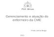 Gerenciamento e atuação do enfermeiro da CME Profa Letícia Braga 2011