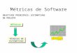 Métricas de Software OBJETIVOS PRINCIPAIS: ESTIMATIVAS DE PROJETO MÉTRICAS TÉCNICAS DE ESTIMATIVAS 1 2 3 4 5