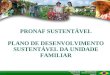 PRONAF SUSTENTÁVEL PLANO DE DESENVOLVIMENTO SUSTENTÁVEL DA UNIDADE FAMILIAR