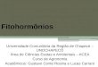 Fitohormônios Universidade Comunitária da Região de Chapecó – UNOCHAPECÓ Área de Ciências Exatas e Ambientais – ACEA Curso de Agronomia Acadêmicos: Gustavo