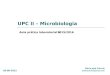 UPC II – Microbiologia Aula prática laboratorial 1 Maria José Correia mariacorrei@gmail.com 2015/2016 28-09-2015