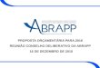 PROPOSTA ORÇAMENTÁRIA PARA 2016 REUNIÃO CONSELHO DELIBERATIVO DA ABRAPP 16 DE DEZEMBRO DE 2015