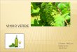 Diones Mello; Gabriela Santana.  O Vinho Verde é produzido exclusivamente na região demarcada dos Vinhos Verdes, em Portugal, e constitui uma denominação