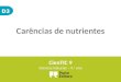 D3 Carências de nutrientes CienTIC 9 Ciências Naturais – 9. o ano