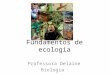 Fundamentos de ecologia Professora Delaine Biologia