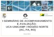 Março/2012 I SEMINÁRIO DE ACOMPANHAMENTO E AVALIAÇÃO: UCA-UNICAMP / REGIÃO NORTE (AC, PA, RO) (AC, PA, RO)