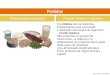 Viva a Terra! © Porto Editora Prótidos Alimentos onde se encontram Principais funções no organismo Os prótidos são os nutrientes indispensáveis para a