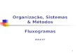 1 Organização, Sistemas & Métodos Fluxogramas AULA 07