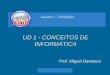 UD 1 - CONCEITOS DE INFORMÁTICA Prof. Miguel Damasco Assunto 1 - Definições