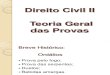 Direito Civil II - Teoria Geral Das Provas