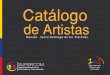 Catálogo de artistas - Zonal 4