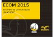 Apresentação: ECOM 2015