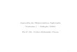 Apostila de Matemática Aplicada Volume 1 – Edição 2004 Prof. Dr 